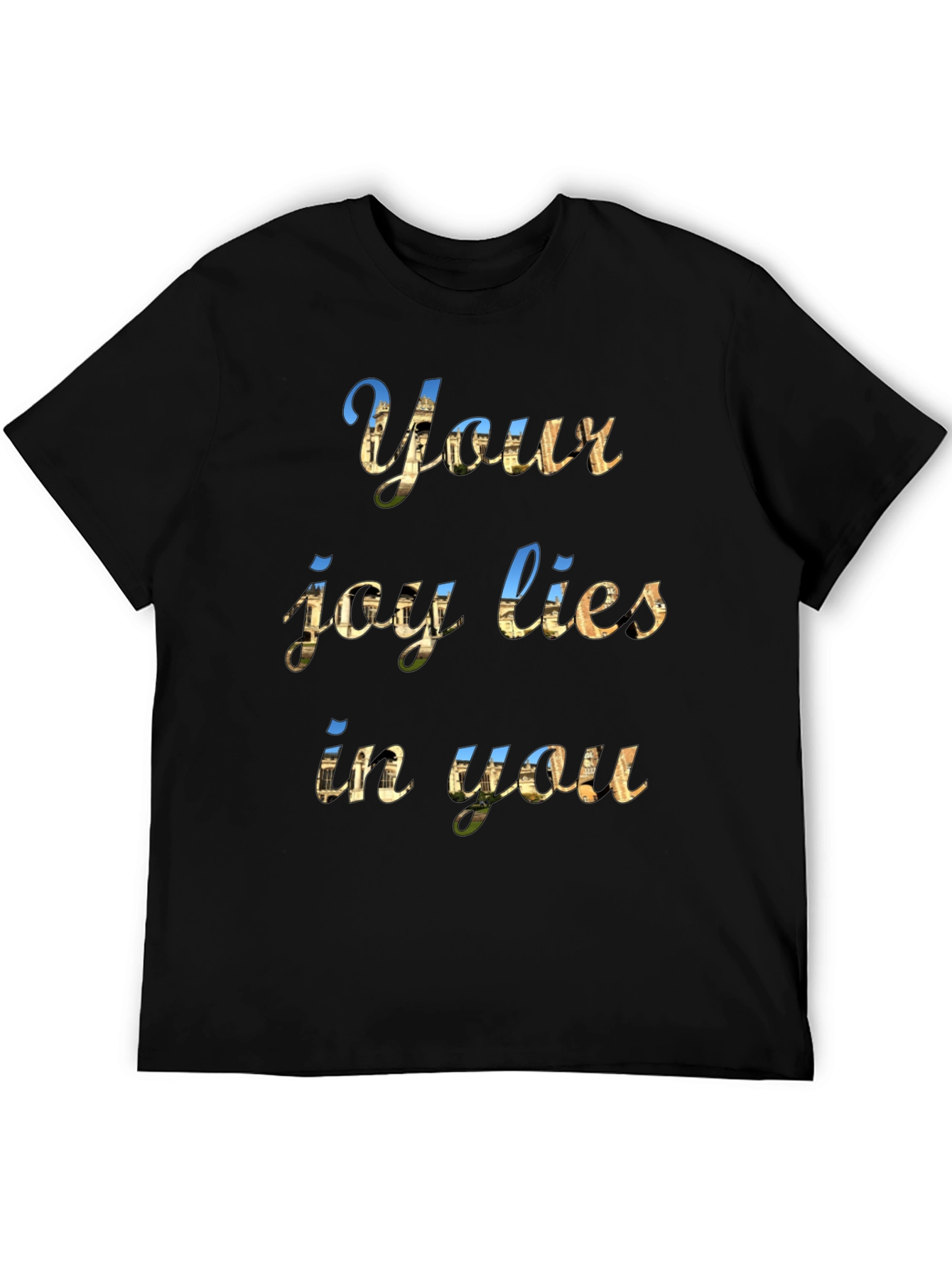 Inspirational Your Joy Lies Within Black T-Shirt