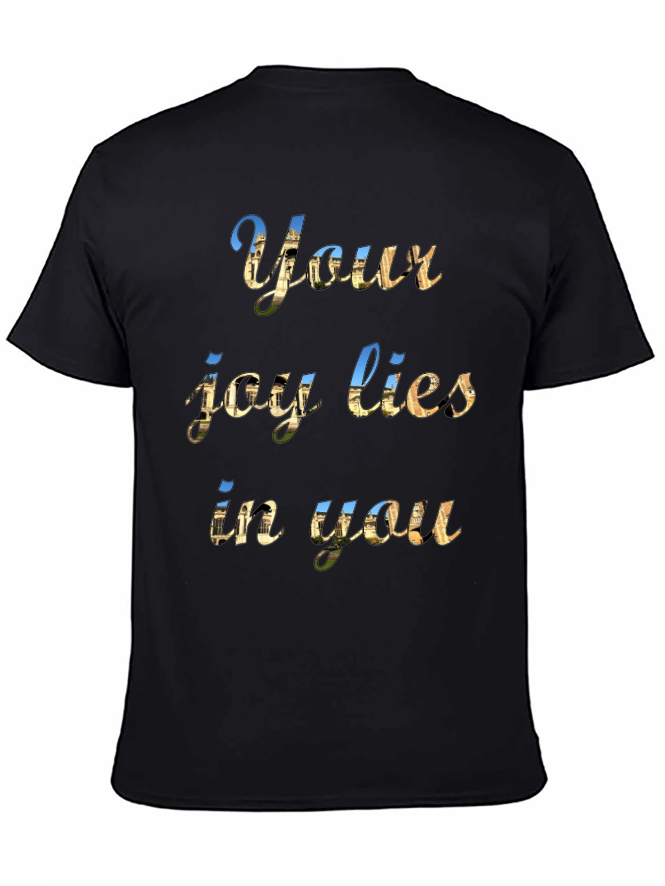 Inspirational Your Joy Lies Within Black T-Shirt