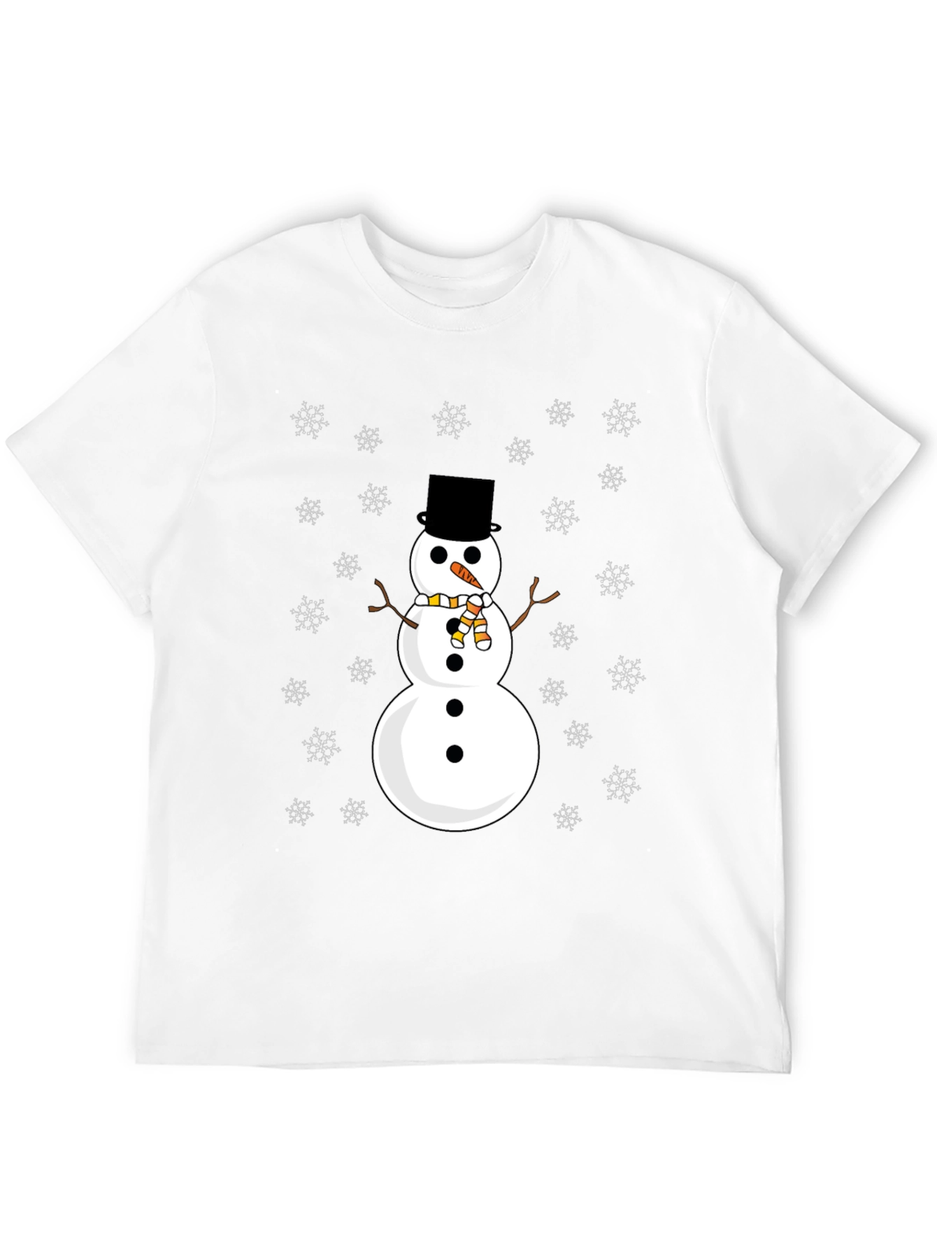 Snowman Graphic Tee - Festive Holiday Shirt
