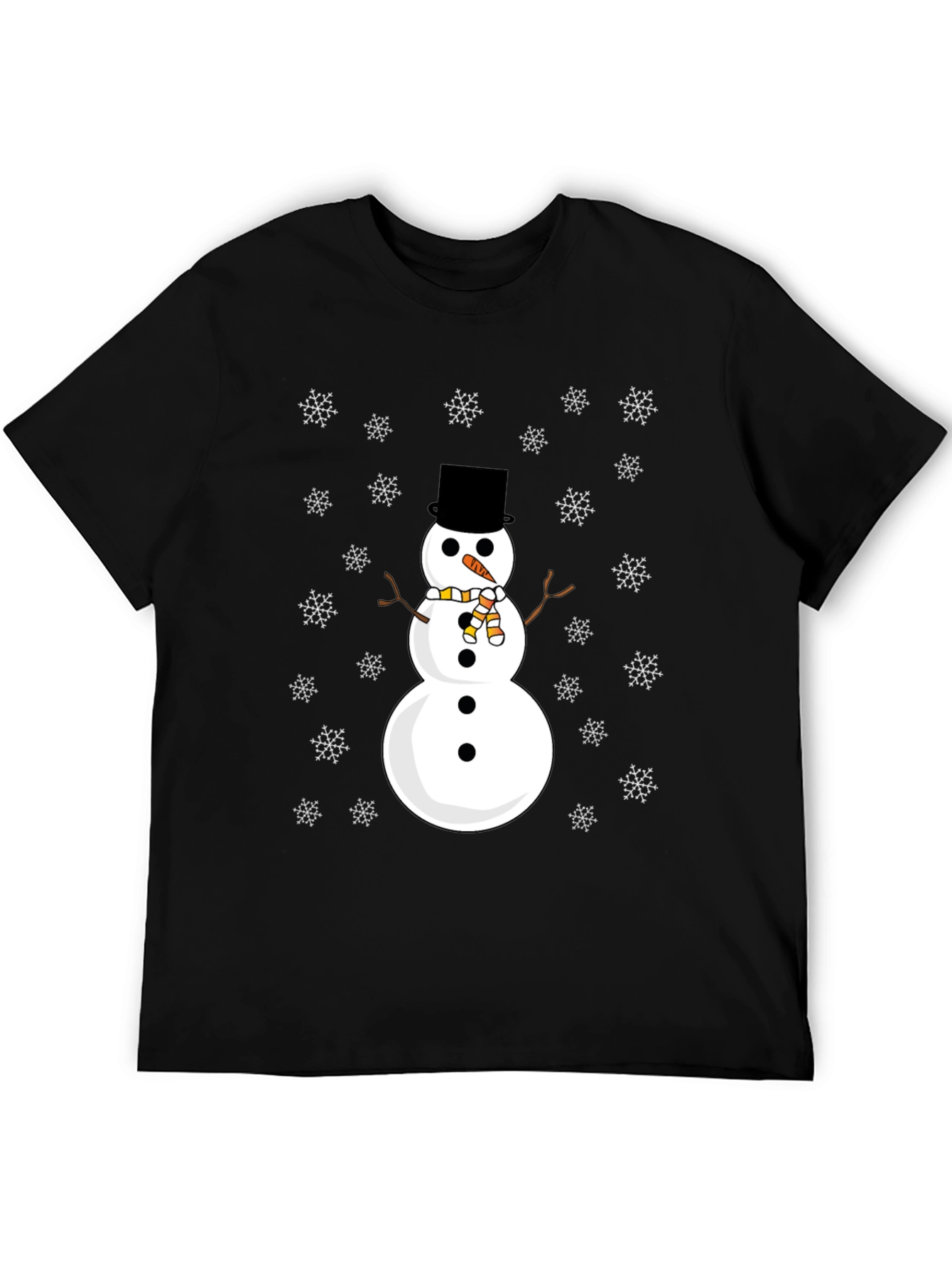 Snowman Graphic Tee - Festive Holiday Shirt