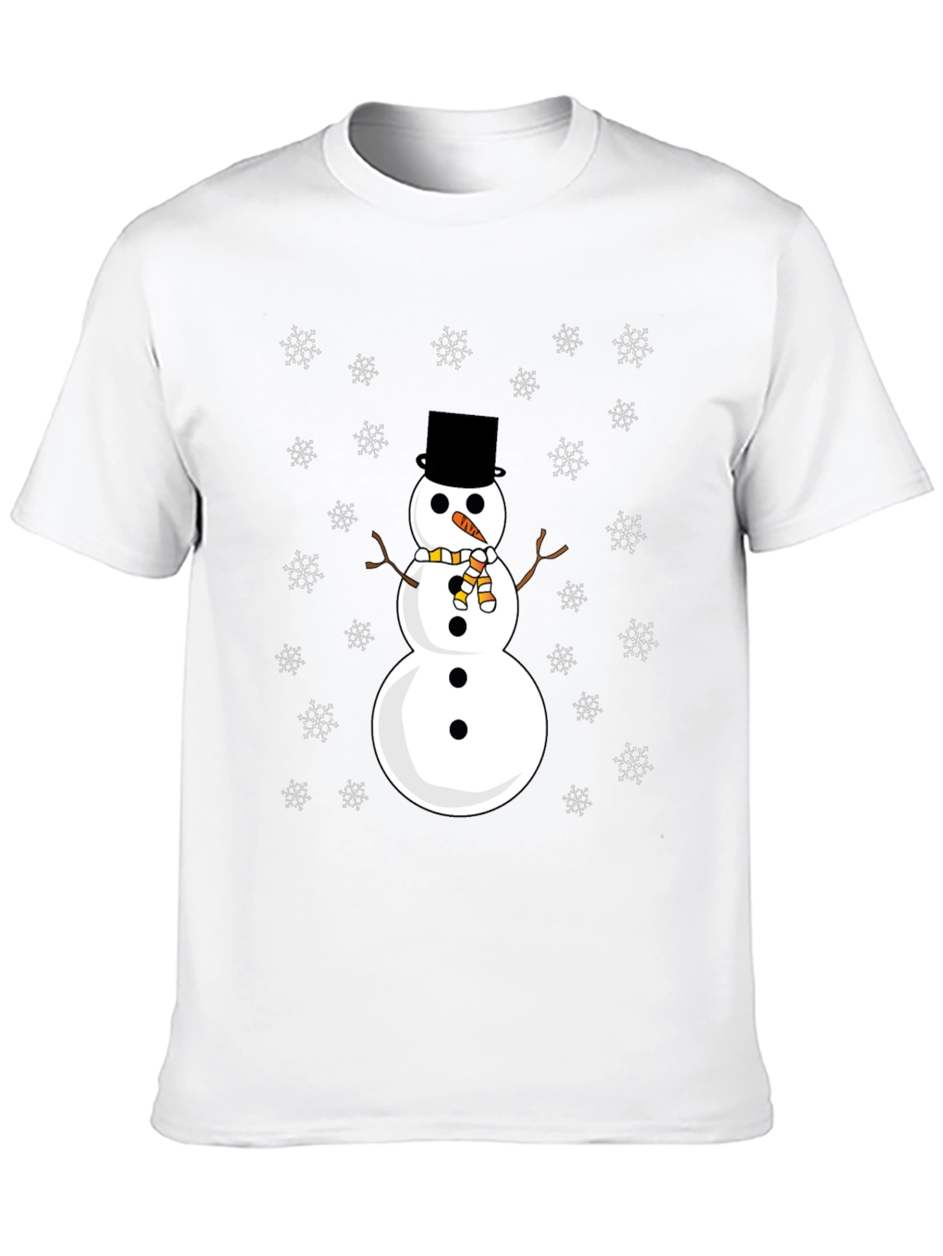 Snowman Graphic Tee - Festive Holiday Shirt