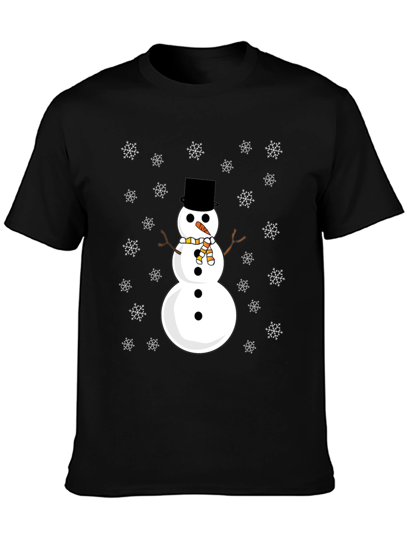 Snowman Graphic Tee - Festive Holiday Shirt
