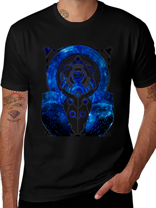 Cosmic Owl Graphic T-Shirt