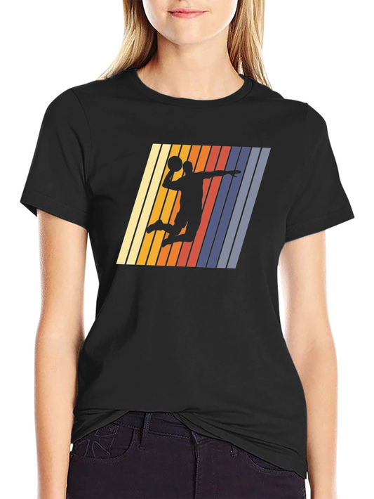 Retro Basketball Silhouette Graphic Tee