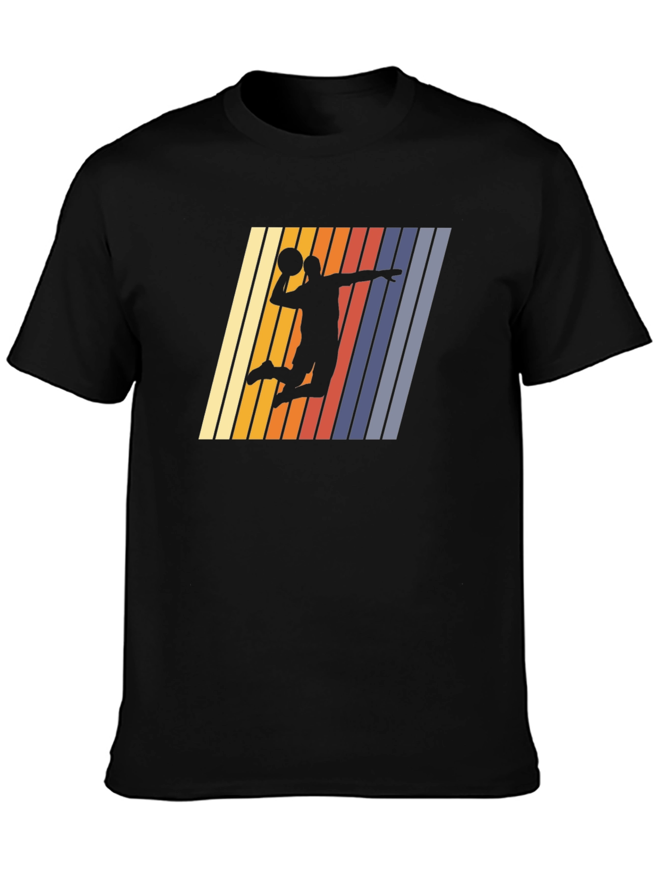 Retro Basketball Silhouette Graphic Tee