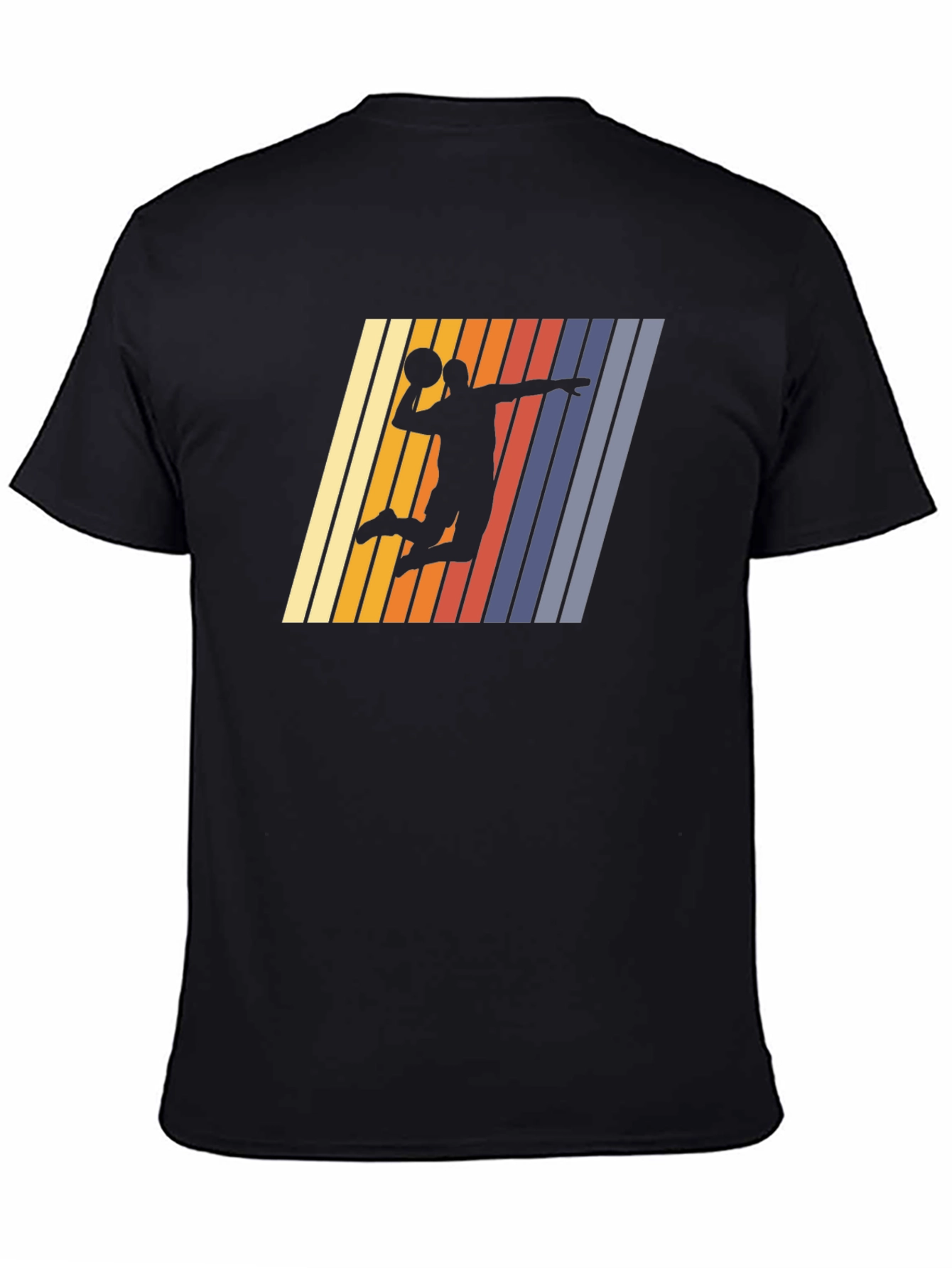 Retro Basketball Silhouette Graphic Tee