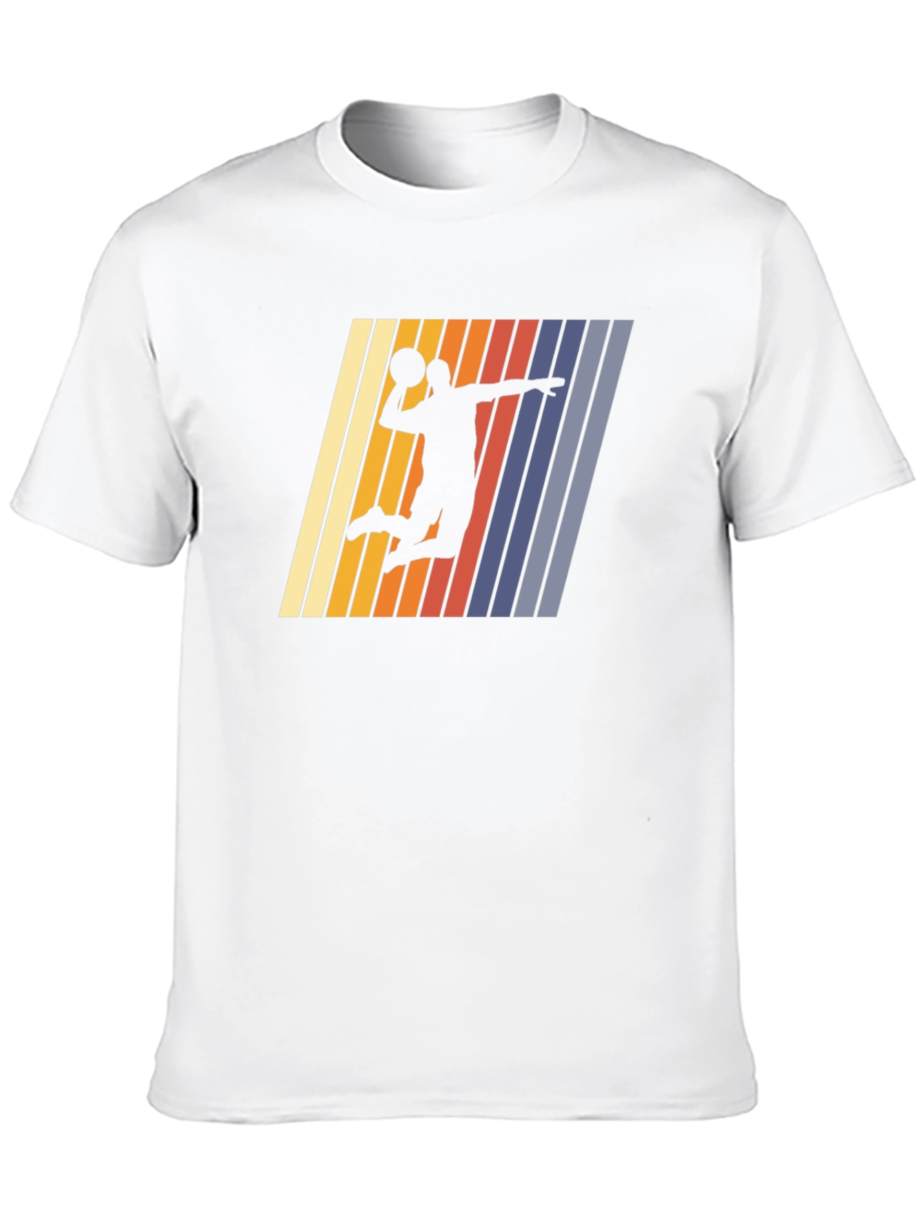 Retro Basketball Silhouette Graphic Tee