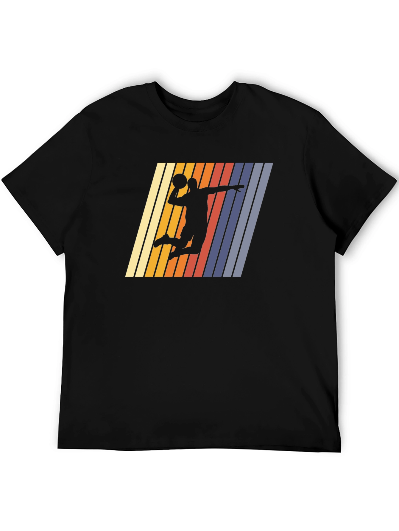 Retro Basketball Silhouette Graphic Tee
