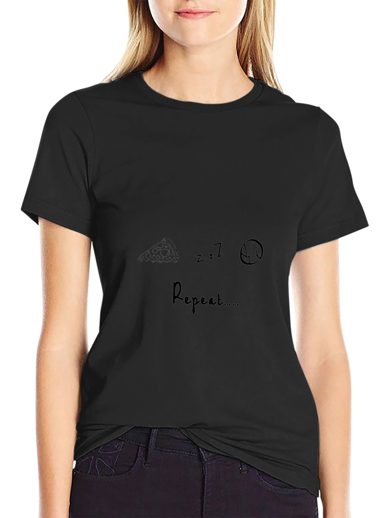 Eat Sleep Basketball Repeat T-Shirt
