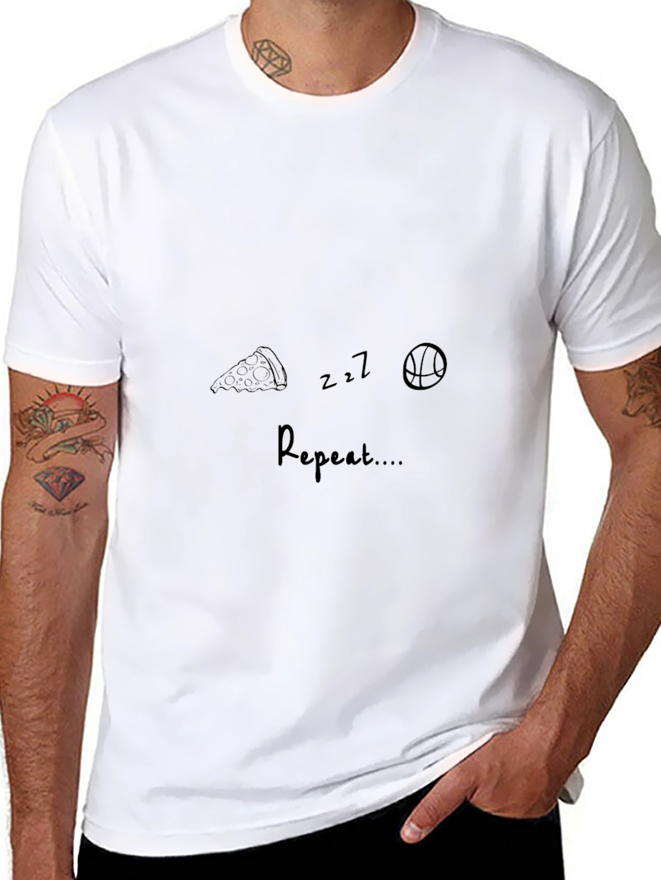 Eat Sleep Basketball Repeat T-Shirt