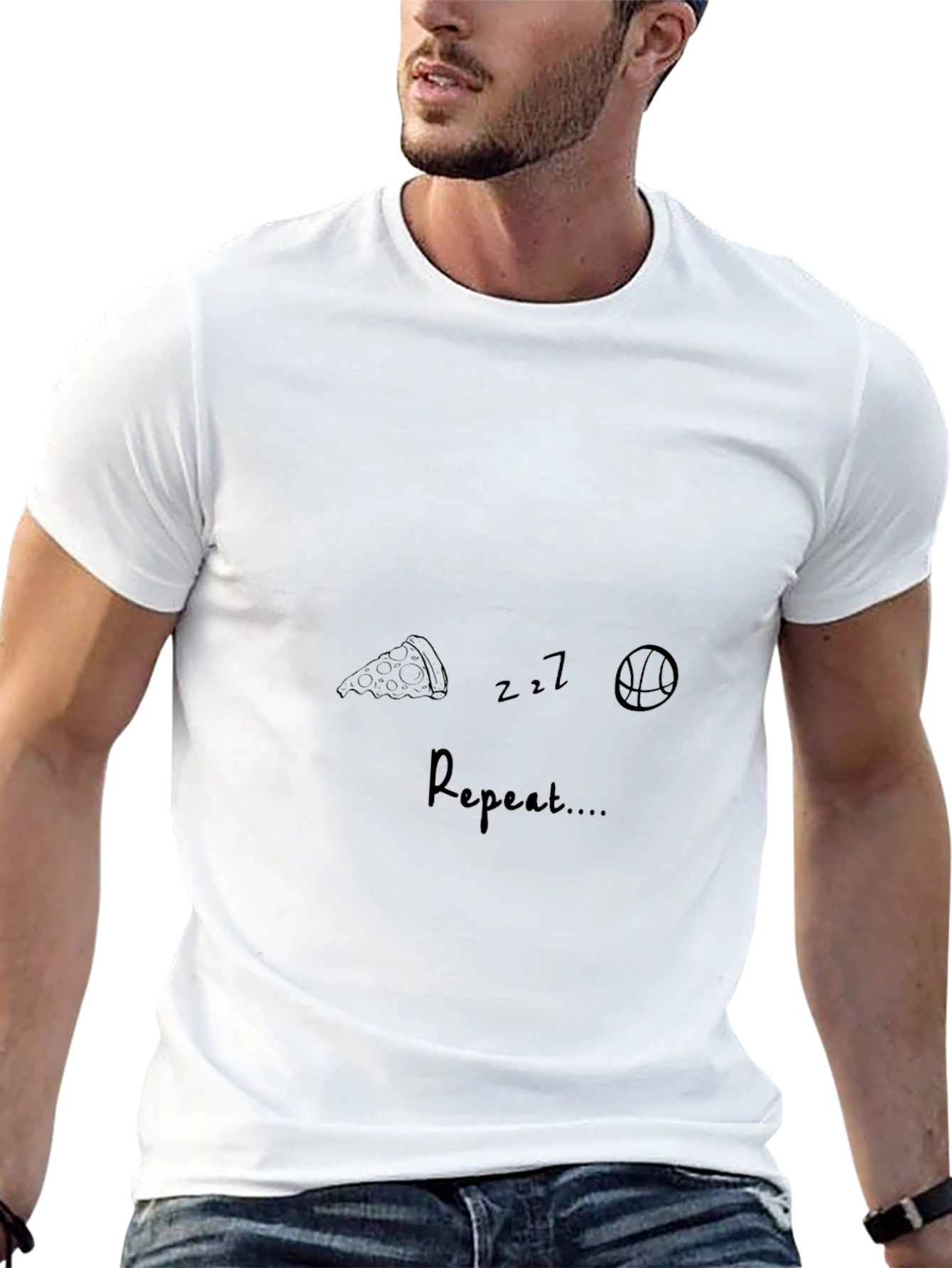 Eat Sleep Basketball Repeat T-Shirt