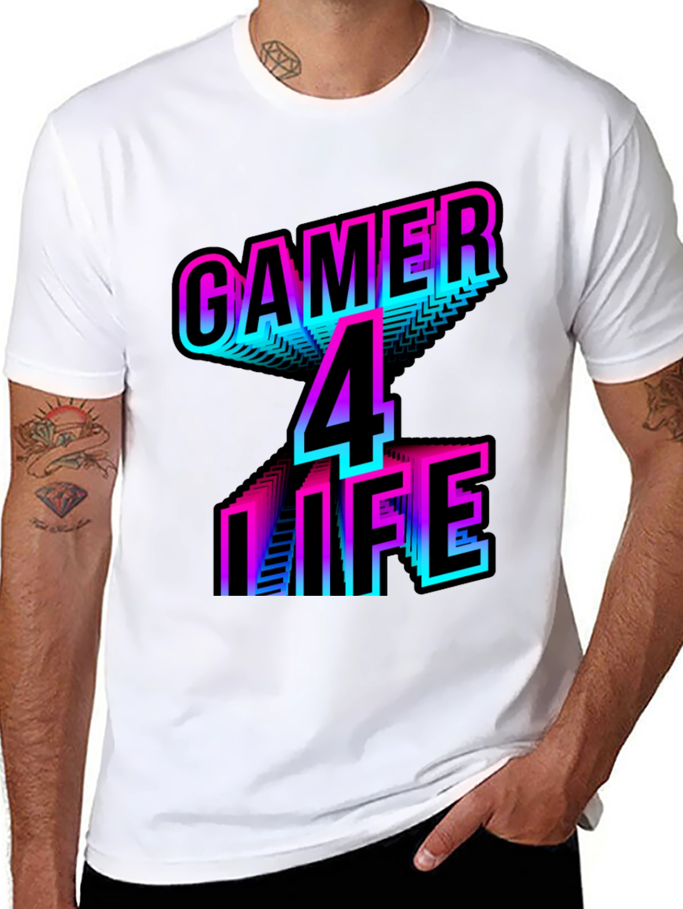 Gamer 4 Life T-Shirt - Retro Style Gaming Apparel