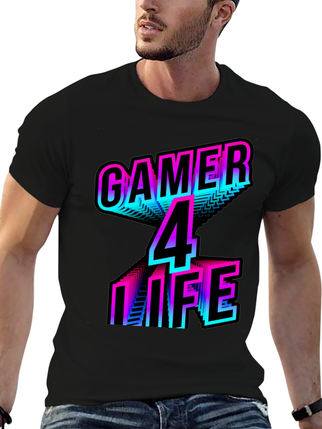 Gamer 4 Life T-Shirt - Retro Style Gaming Apparel