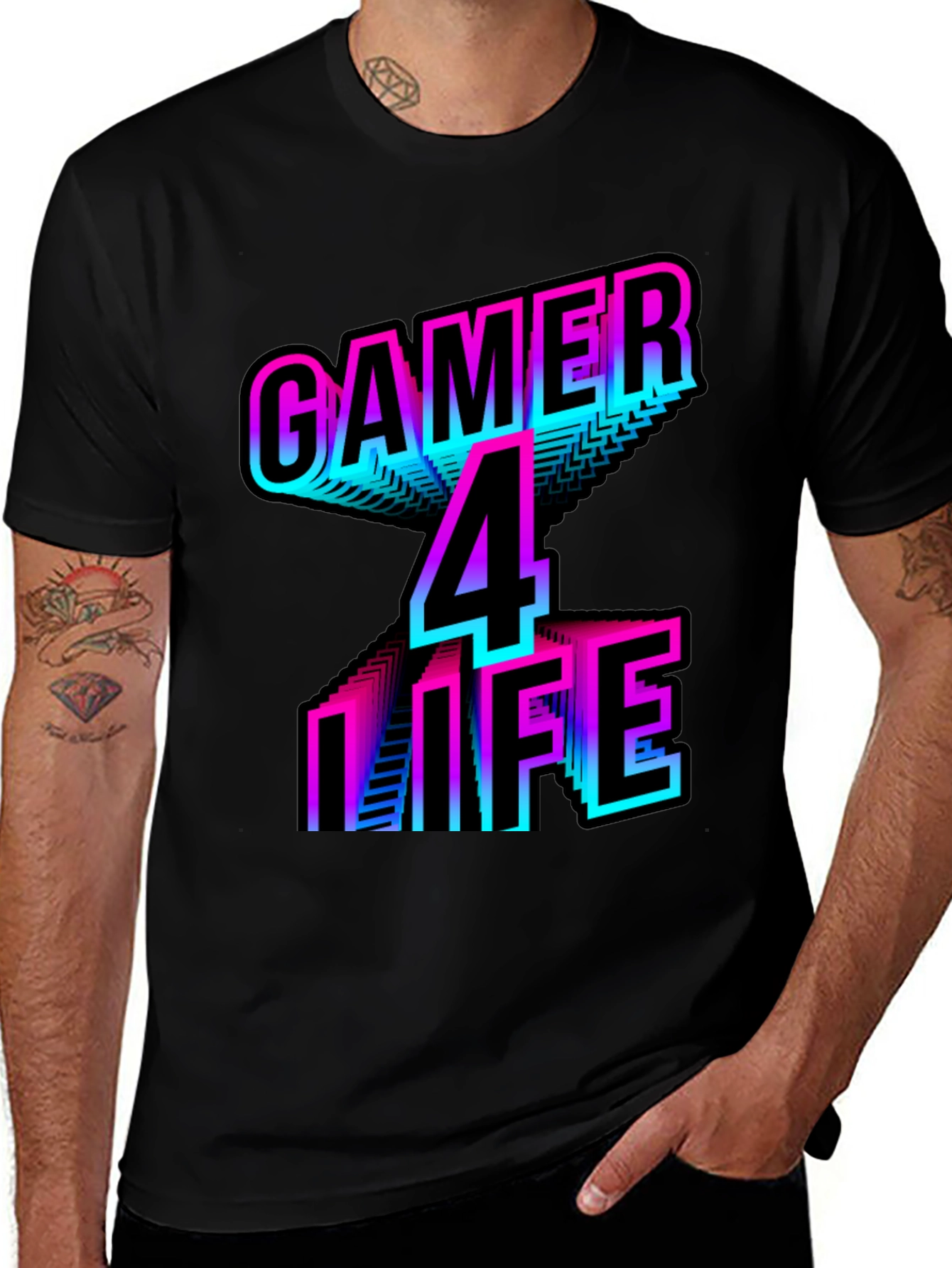 Gamer 4 Life T-Shirt - Retro Style Gaming Apparel