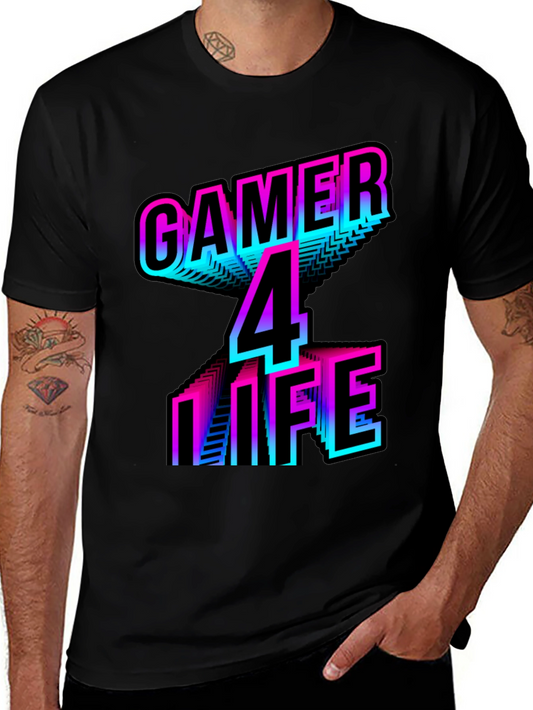 Gamer 4 Life T-Shirt - Retro Style Gaming Apparel