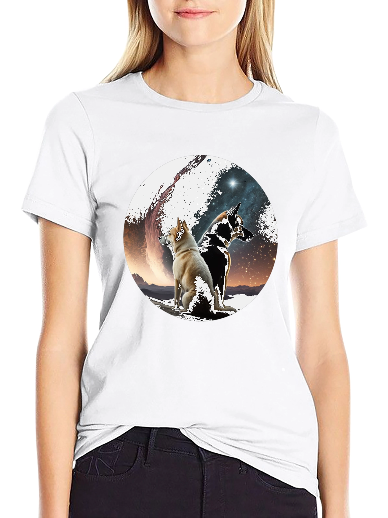 Dog Galaxy T-Shirt - Unique Graphic Tee