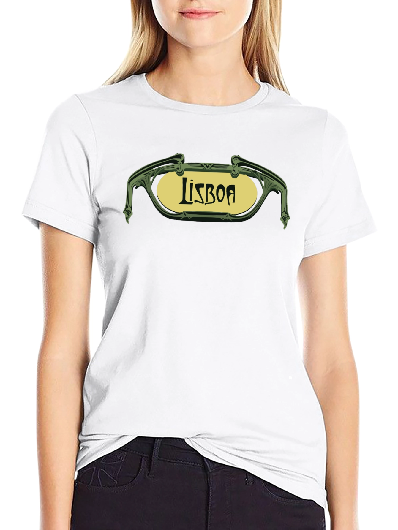Lisboa Graphic Tee - Retro Style