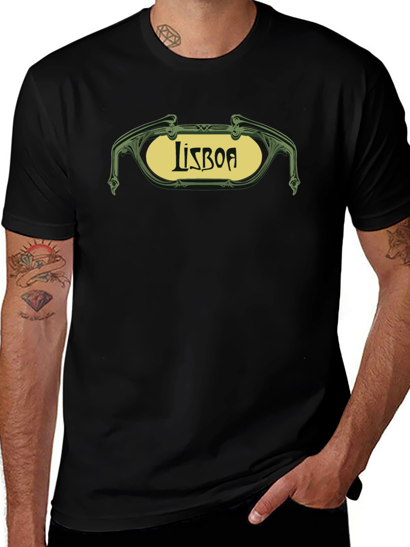 Lisboa Graphic Tee - Retro Style