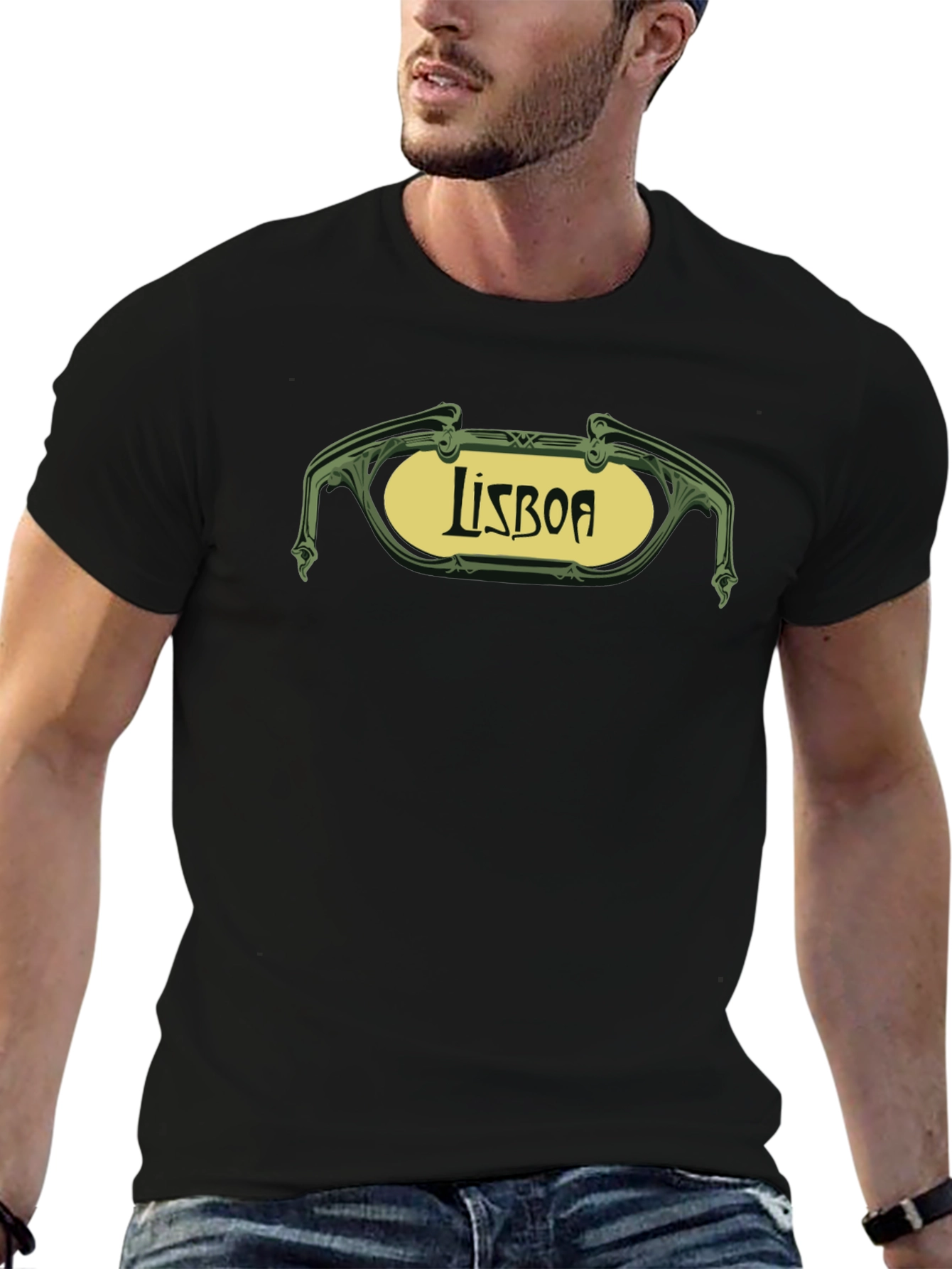Lisboa Graphic Tee - Retro Style
