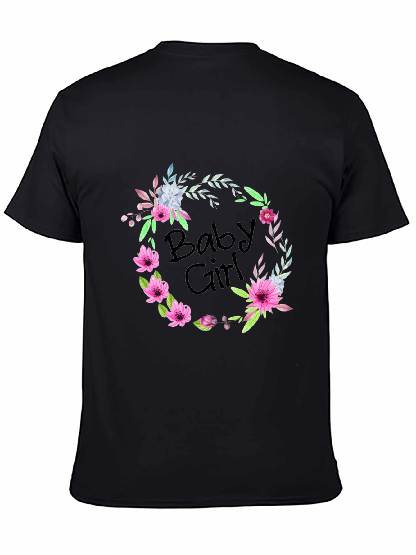 Baby Girl Floral Wreath T-Shirt