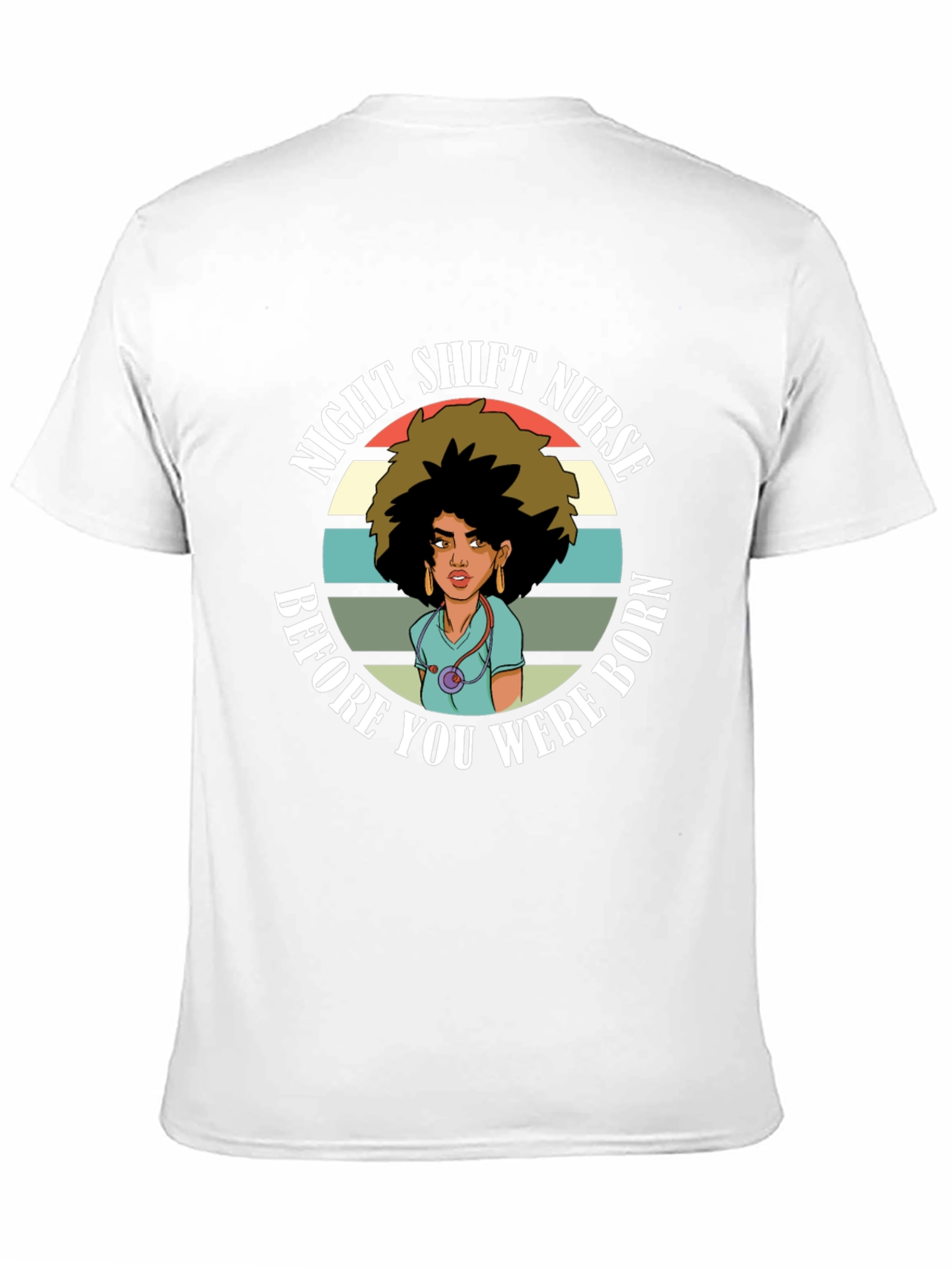 Night Shift Nurse T-Shirt - Retro Design
