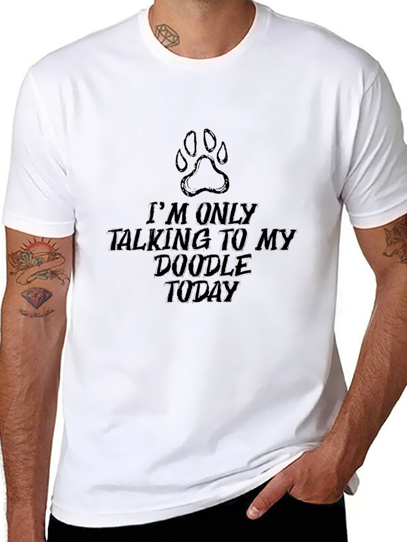 Doodle Lover Black T-Shirt