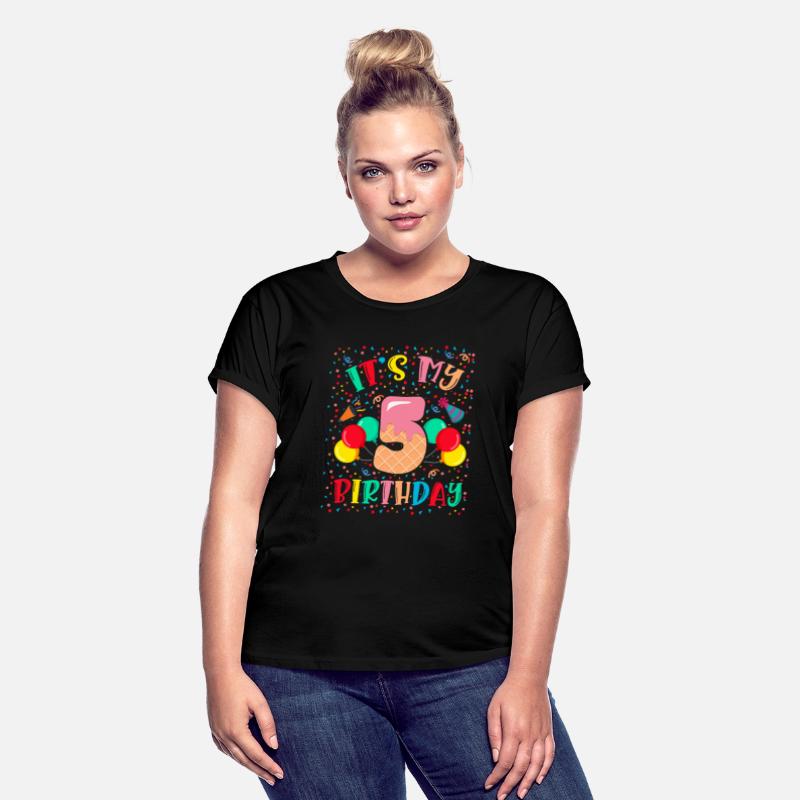 5th Balloons Ice Cream Celebration Confetti Kid