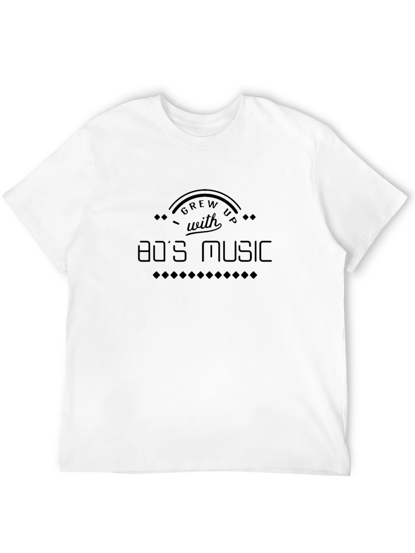 80s Music Fan Black T-Shirt