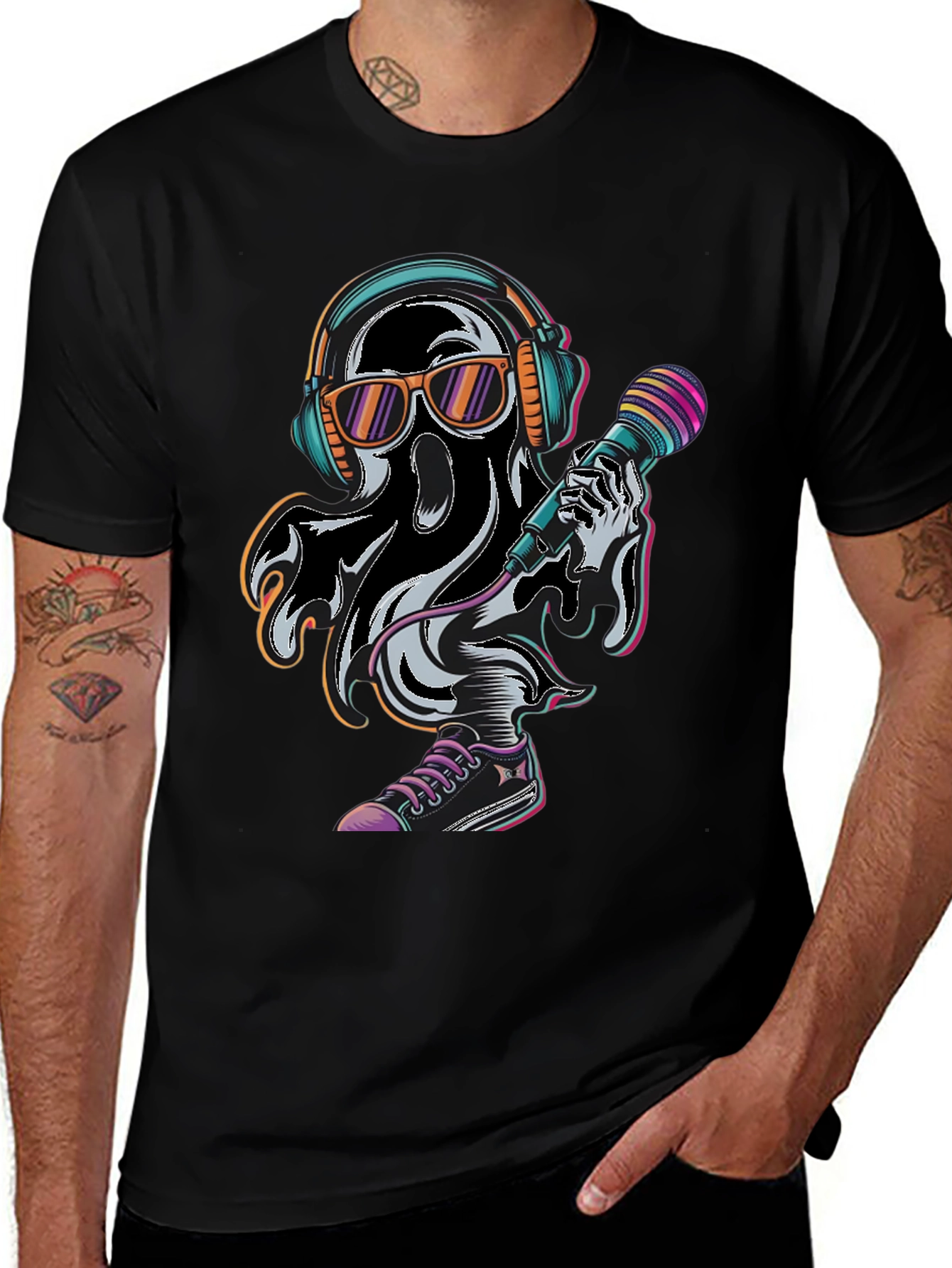 Cool Ghost DJ T-Shirt