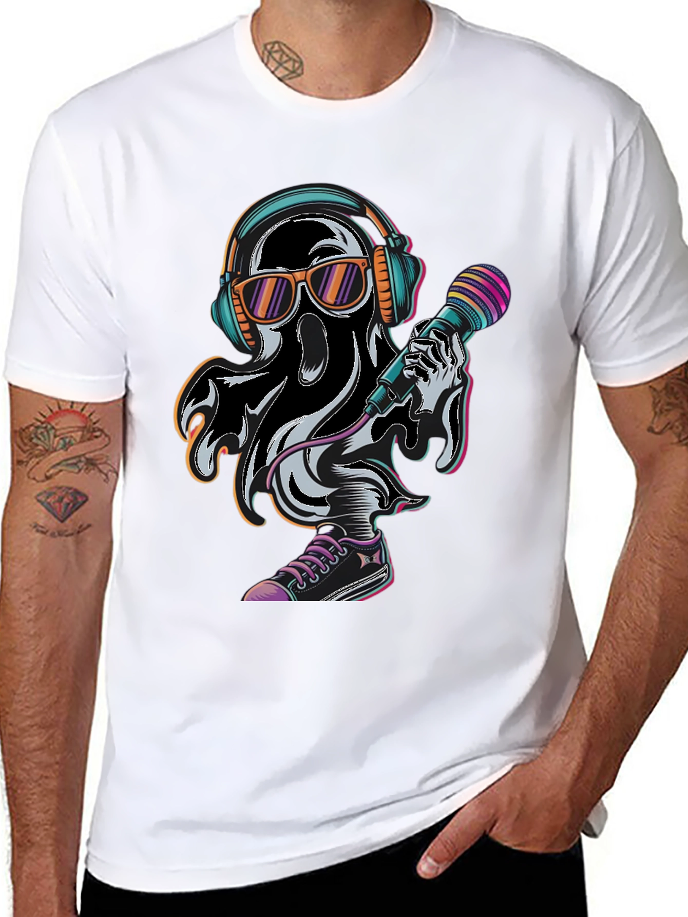 Cool Ghost DJ T-Shirt