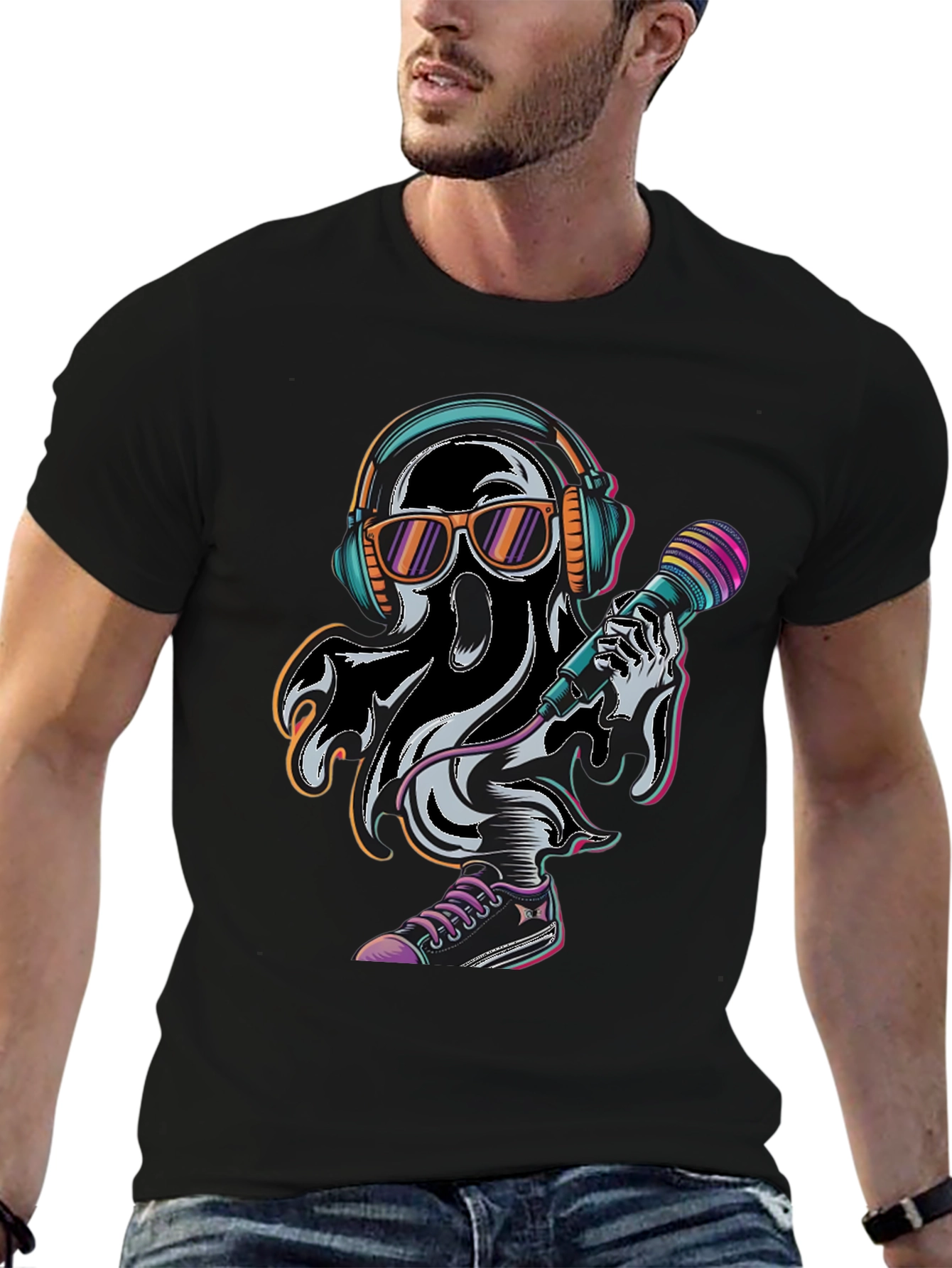 Cool Ghost DJ T-Shirt