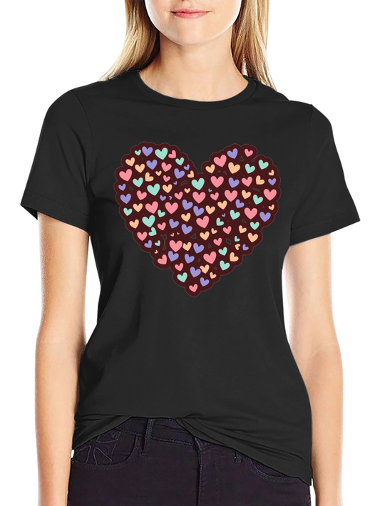 Heart Full of Love T-Shirt - Black