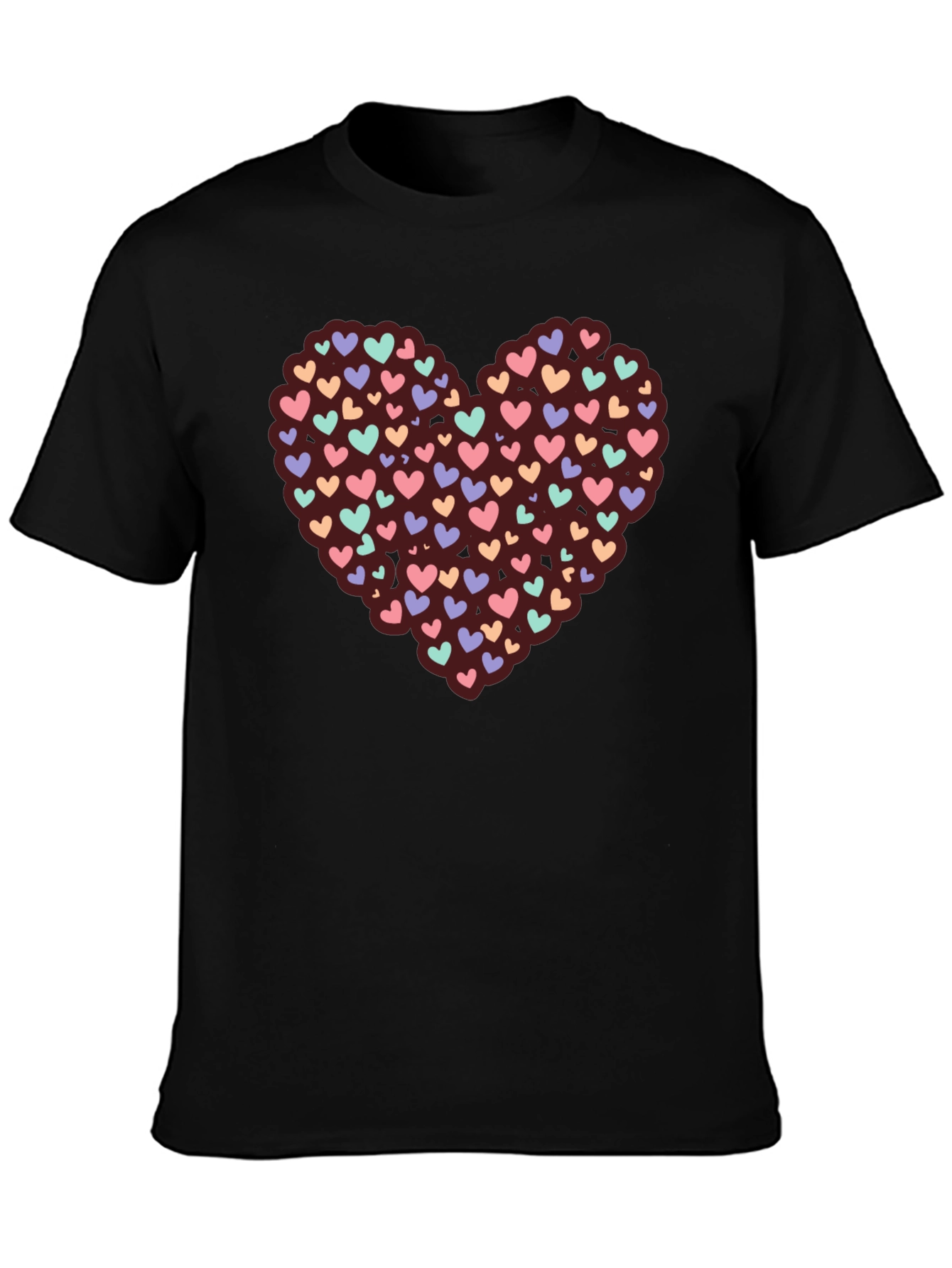 Heart Full of Love T-Shirt - Black