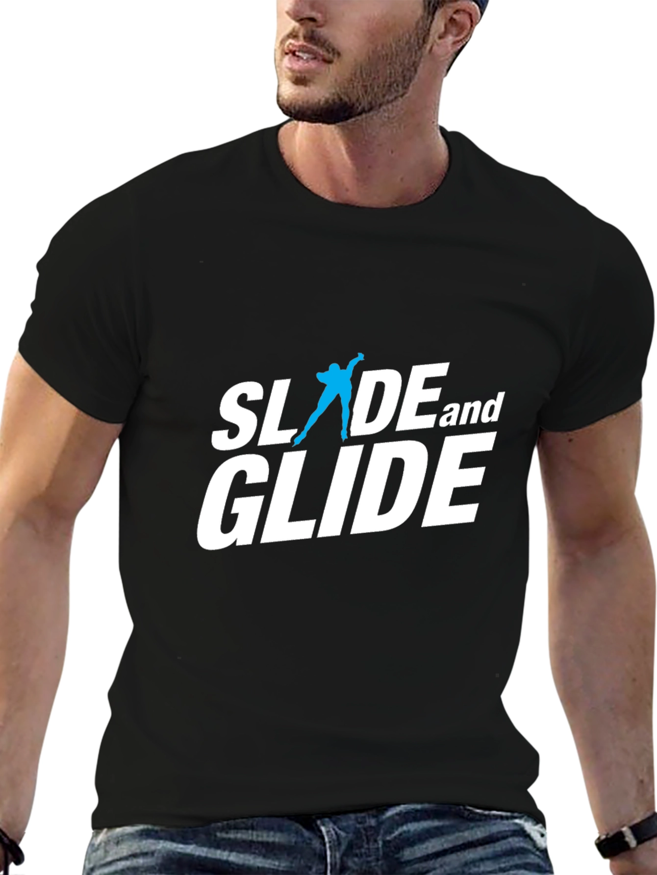 Slide and Glide Graphic Tee - Inline Skating T-Shirt