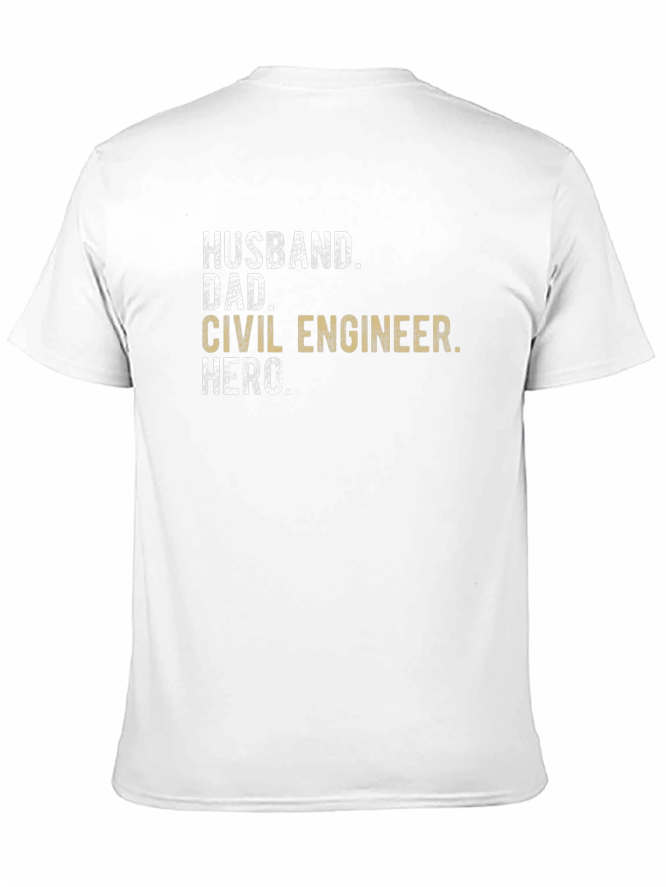 Husband Dad Civil Engineer Hero T-Shirt