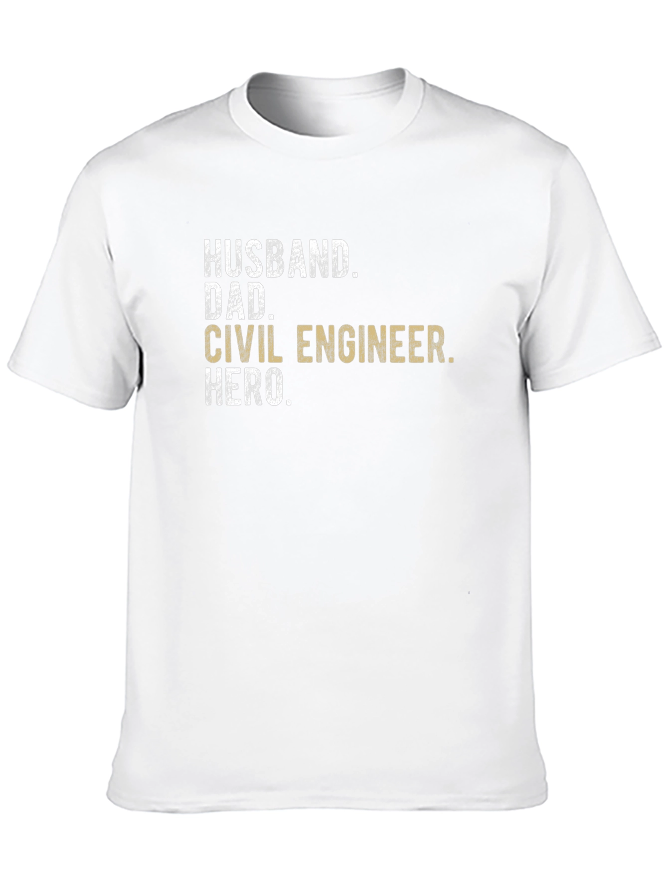 Husband Dad Civil Engineer Hero T-Shirt