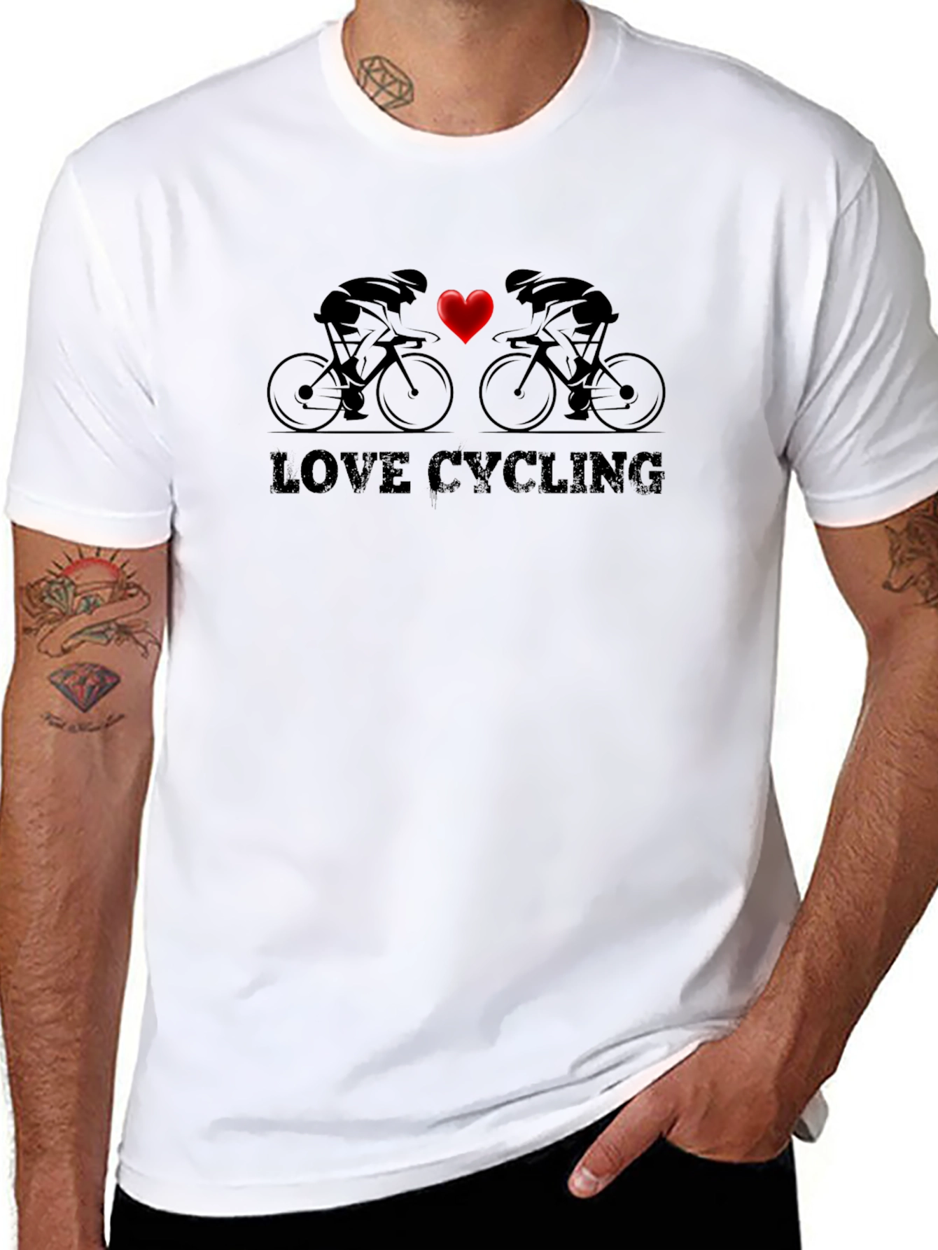 Love Cycling Black T-Shirt