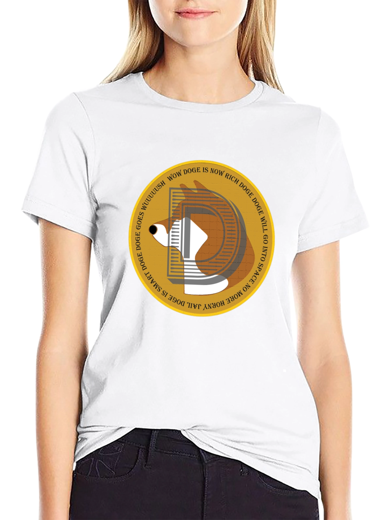 Doge is Now Rich Graphic T-Shirt