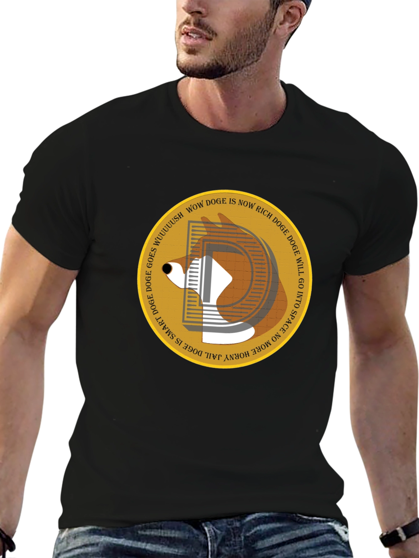 Doge is Now Rich Graphic T-Shirt
