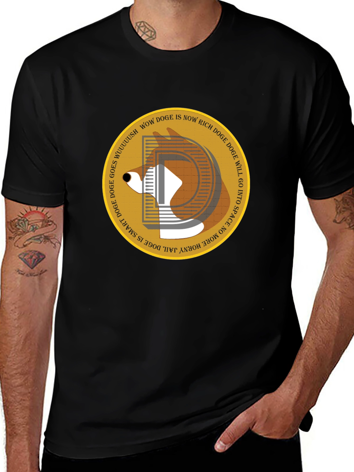 Doge is Now Rich Graphic T-Shirt