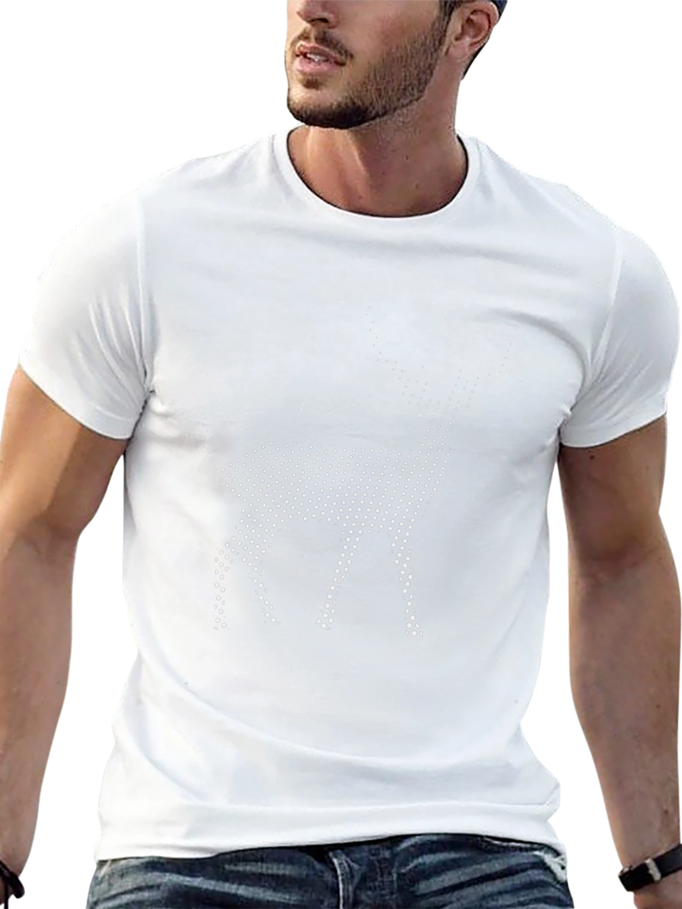 Deer Dot Graphic Tee - Modern Menswear