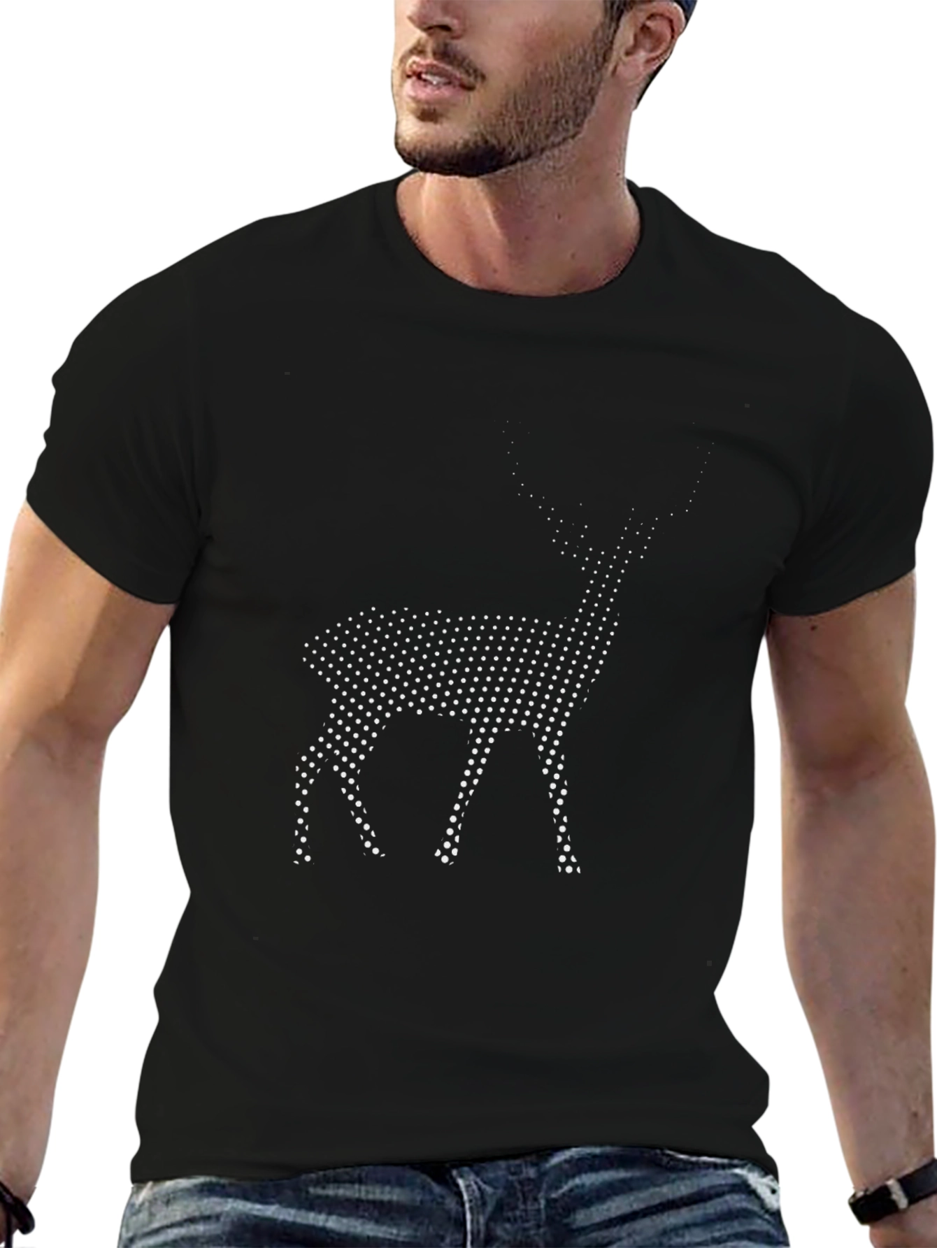 Deer Dot Graphic Tee - Modern Menswear