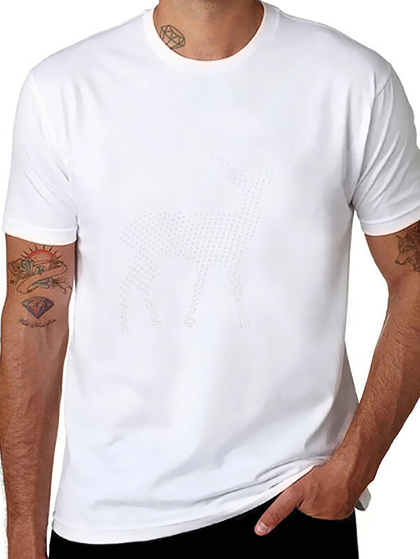 Deer Dot Graphic Tee - Modern Menswear