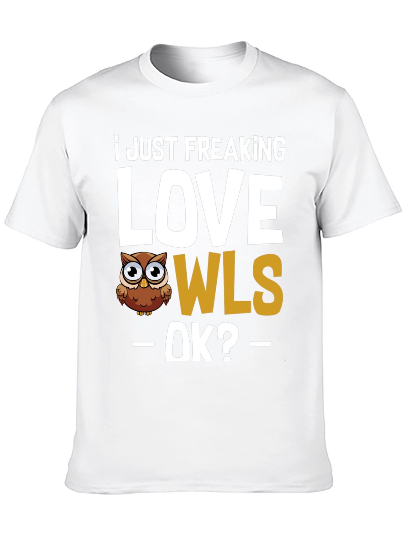 I Love Owls Black Graphic Tee