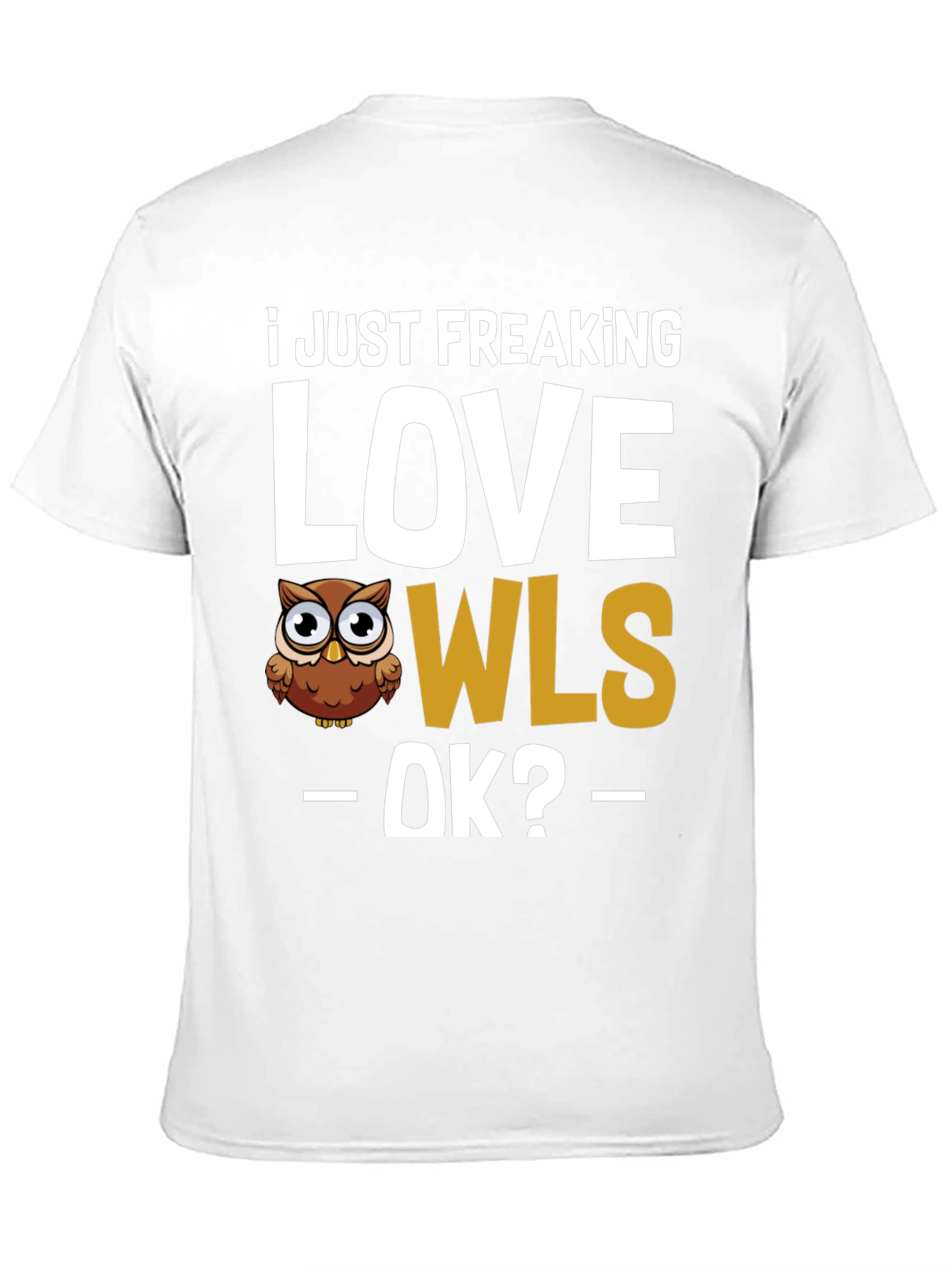 I Love Owls Black Graphic Tee
