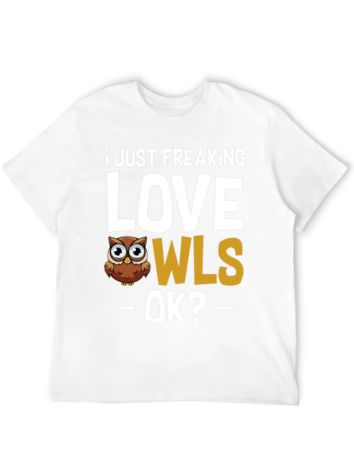 I Love Owls Black Graphic Tee