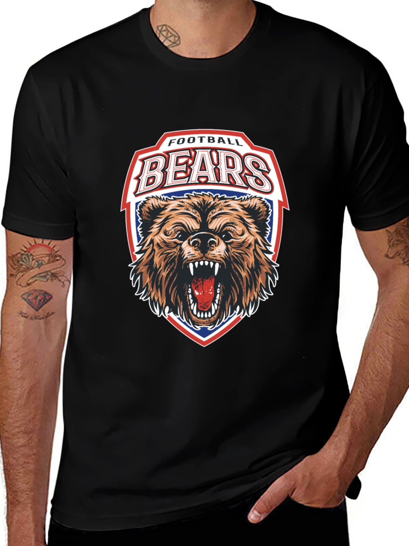 Football Bears Graphic T-Shirt