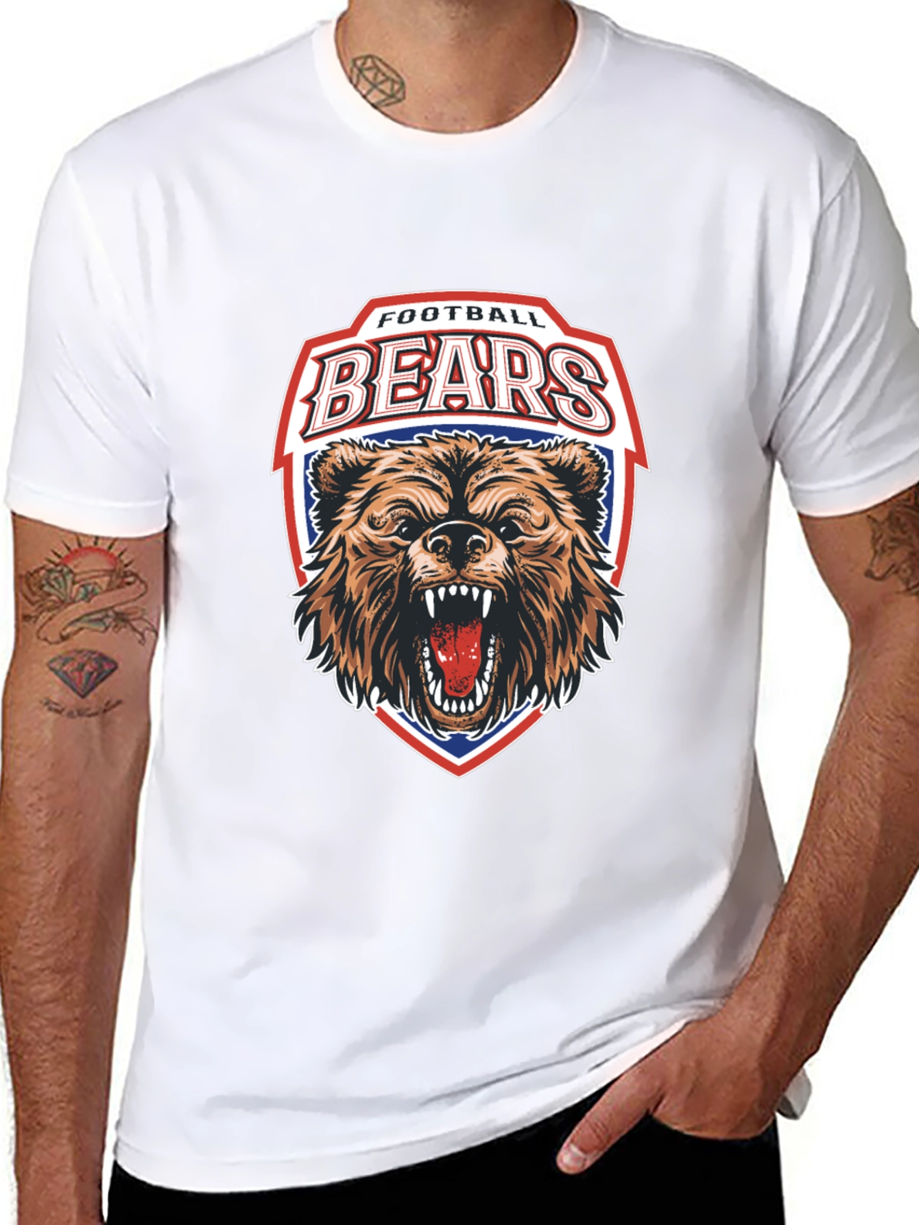 Football Bears Graphic T-Shirt