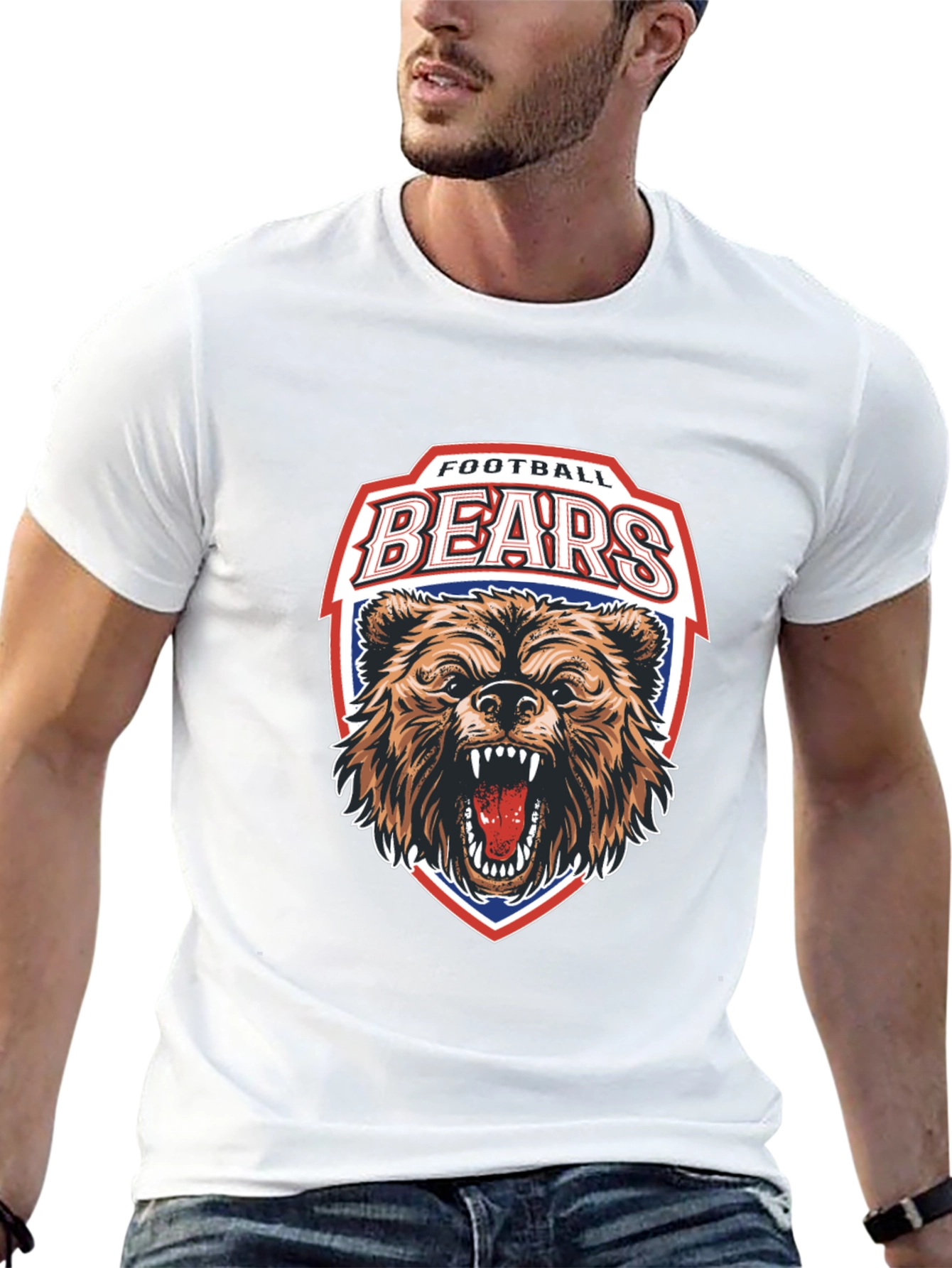 Football Bears Graphic T-Shirt