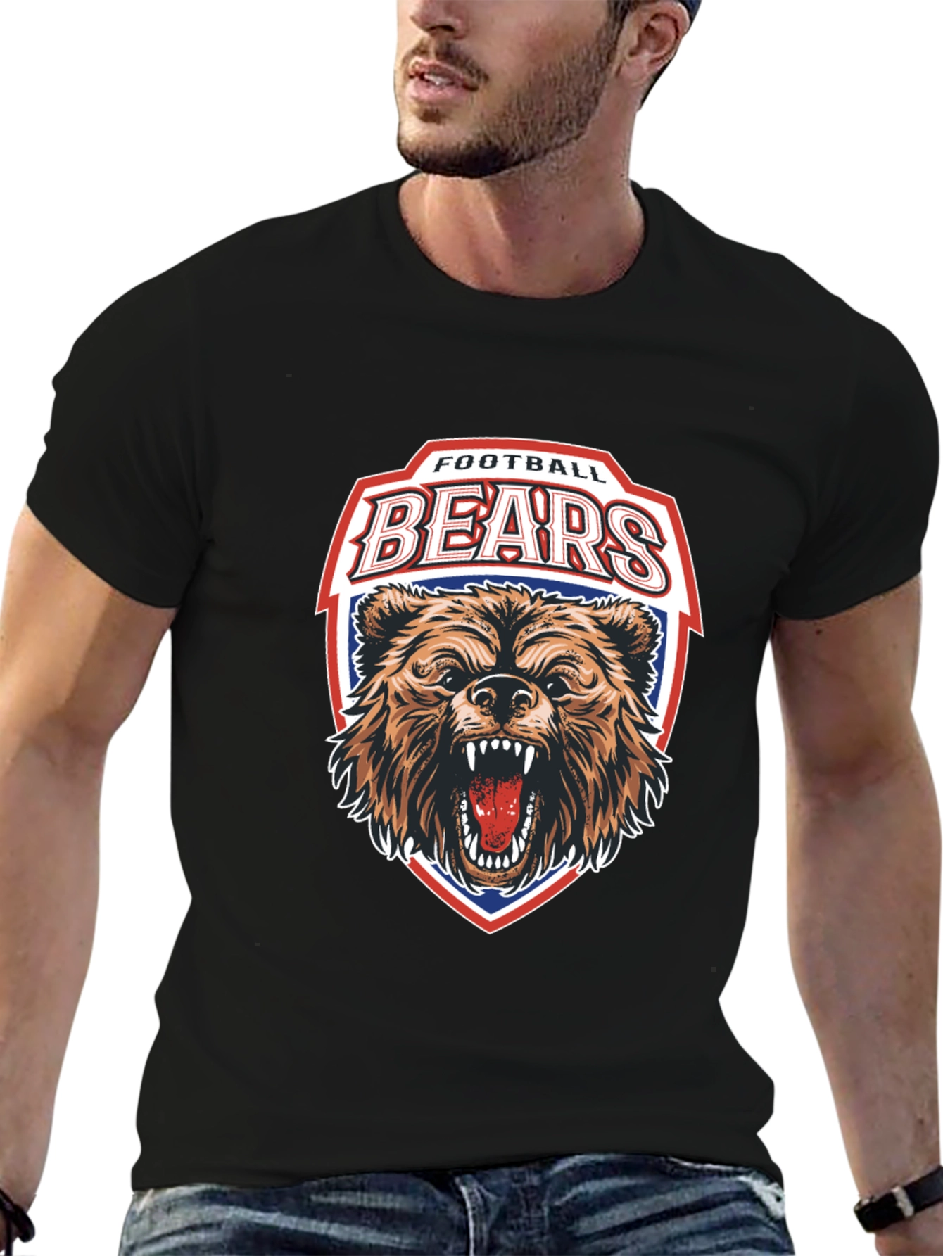 Football Bears Graphic T-Shirt